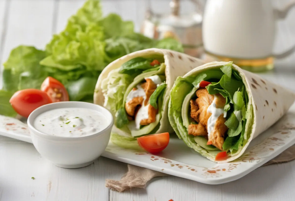 Kuřecí wrap s jogurtovým dresinkem